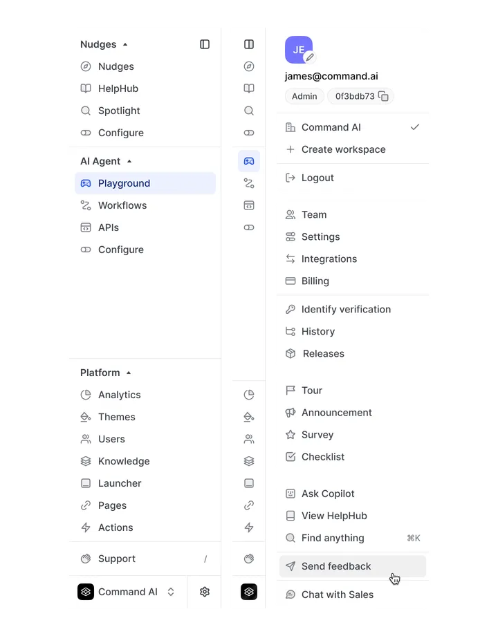 App navigation and IA